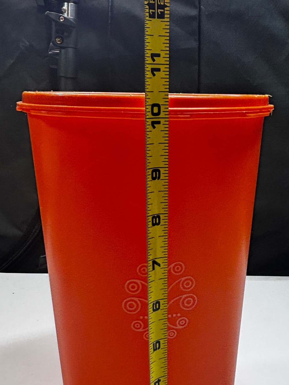 Tupperware Servalier 16 Cup Canister Harvest Orange w/Lid Vintage - Picture 10 of 10